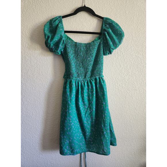 Princess Polly Floral Open Back Off The Shoulder Sun Dress-6 - Picture 1 of 8